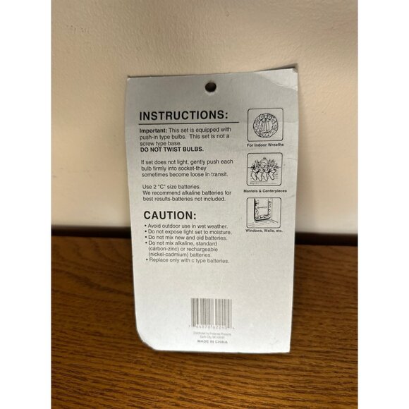 15 battery operated Christmas white light set steady burning new unopened - Picture 3 of 3